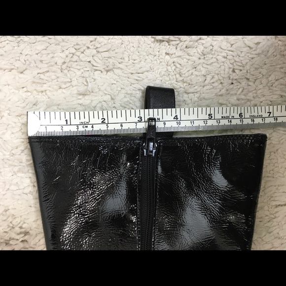 Materia Prima Black Patent biker  boots 38.5. 8.5 - Picture 5 of 12